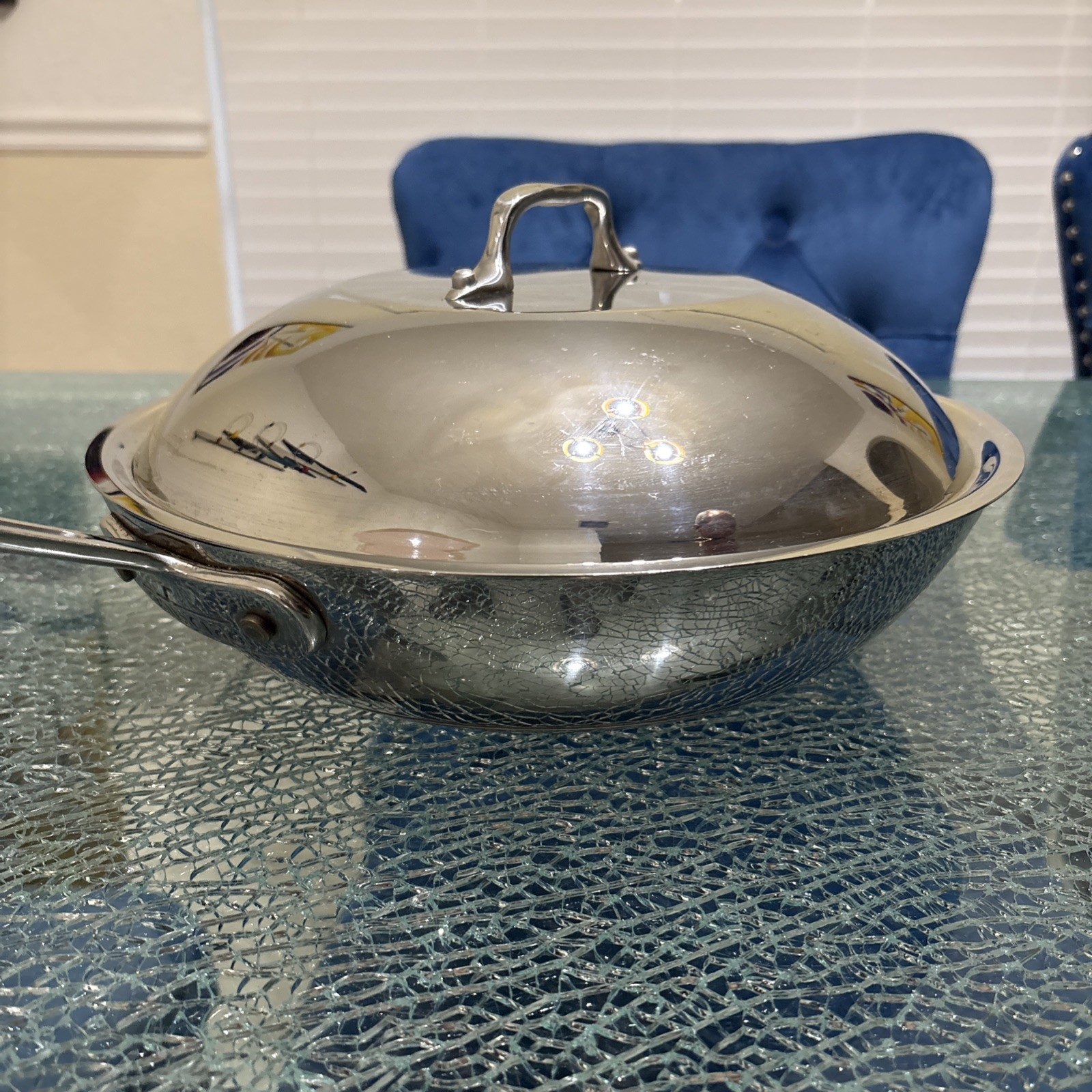 All-Clad Copper Core 5-Ply Bonded, 4 Quart Sauté / Stirfry Pan with Lid gallery