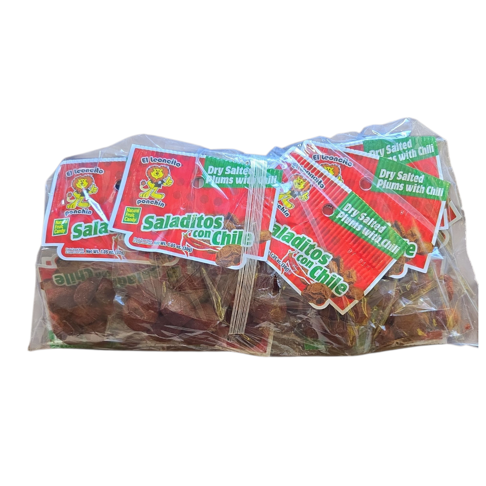 El Leoncito SALADITOS, Salted Chili Plum 12-pack of 1.05-oz each bag gallery