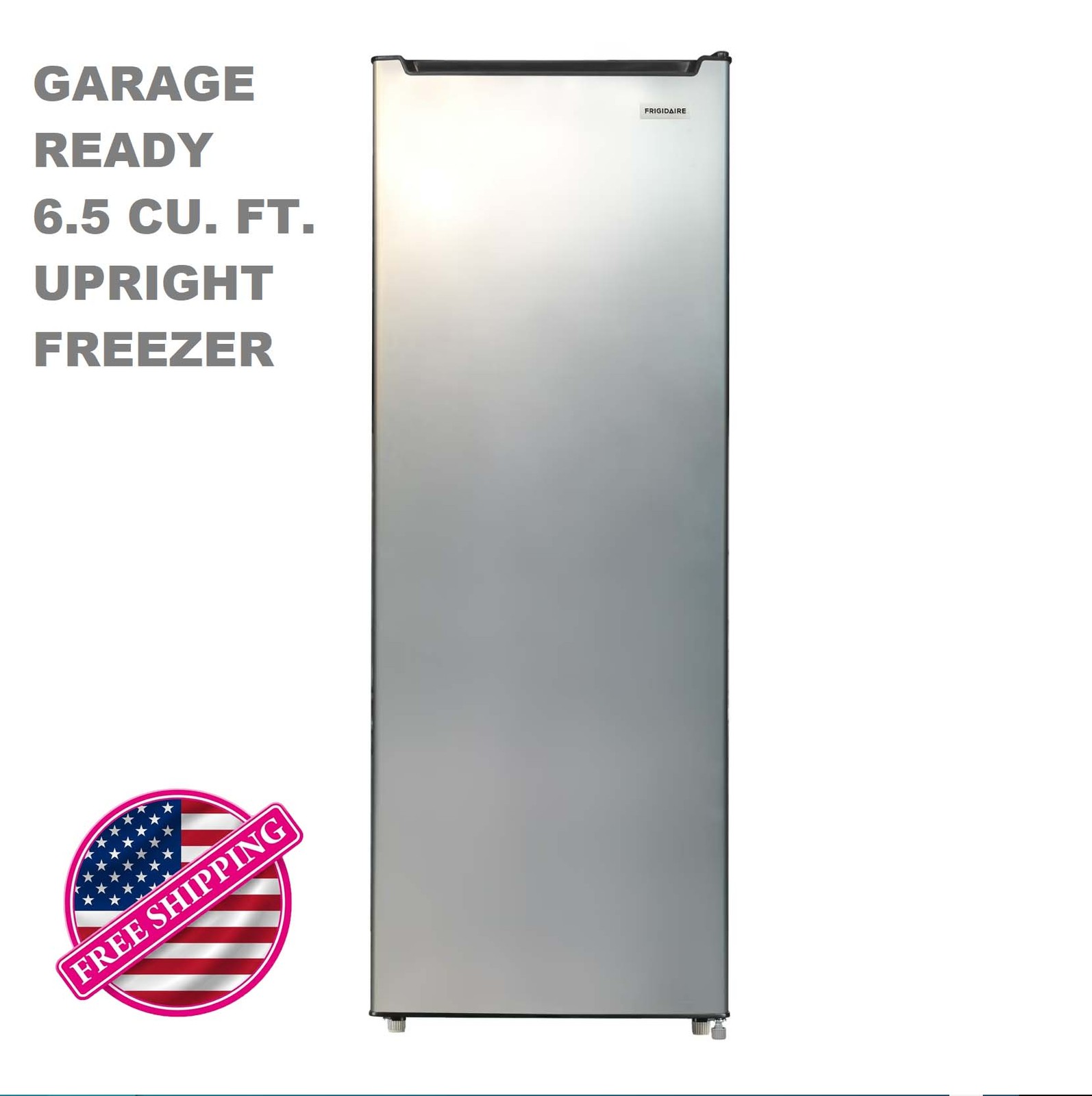 Large Capacity Freezer 6.5 Cu. Ft. Upright Food Storage Garage Ready Platinum gallery