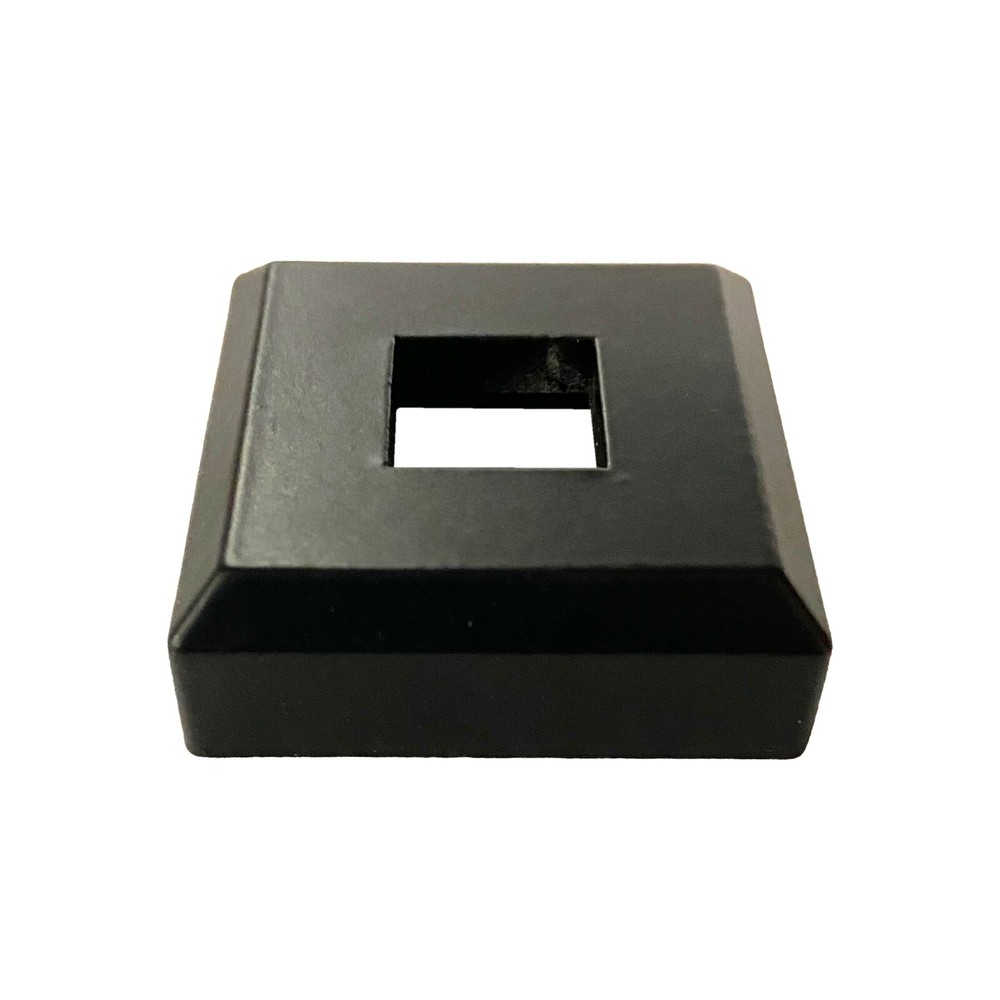 Baluster Flat Base Modern Shoe for 1/2" Square Balusters - 10Pcs - Satin Black