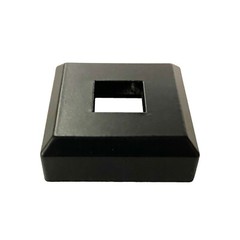 Baluster Flat Base Modern Shoe for 1/2″ Square Balusters – 10Pcs – Satin Black