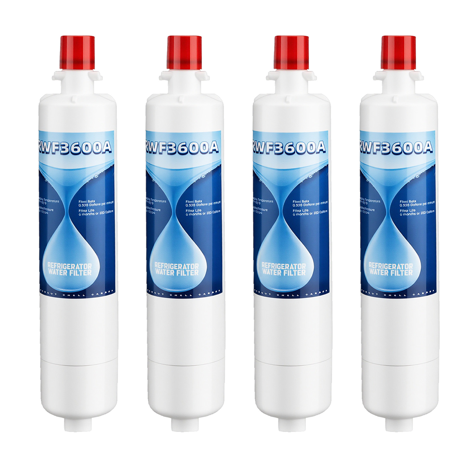 4 Pack Replacement for GE RPWF WF277 RWF3600A Refrigerator Water Filter gallery