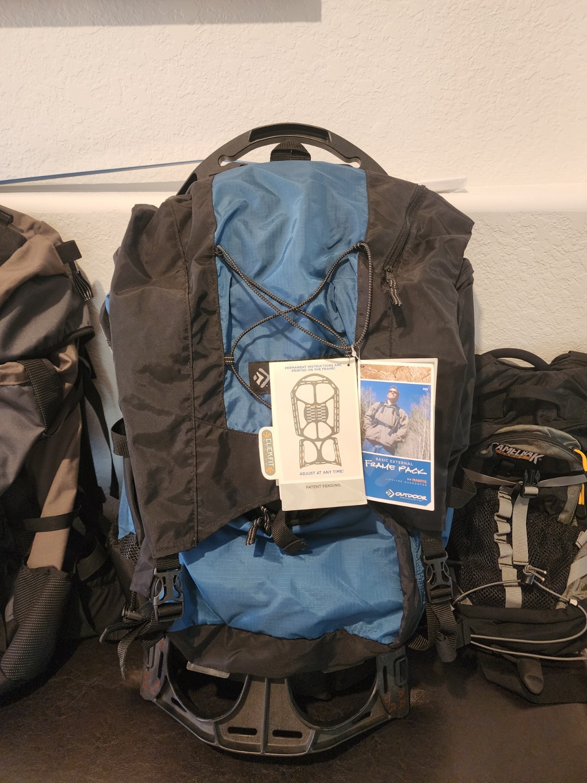Mantis Outdoor External Big Size Backpack with external frame, adjustable  strap
