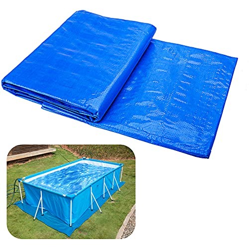 codree 11 x 7.8 Ft Swimming Pool Ground Cloths- Rectangular Waterproof PE gallery