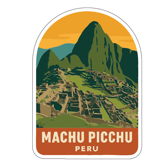 Machu Picchu Peru Sticker Decal Vinyl Die-Cut Symbolic Landmark Design gallery