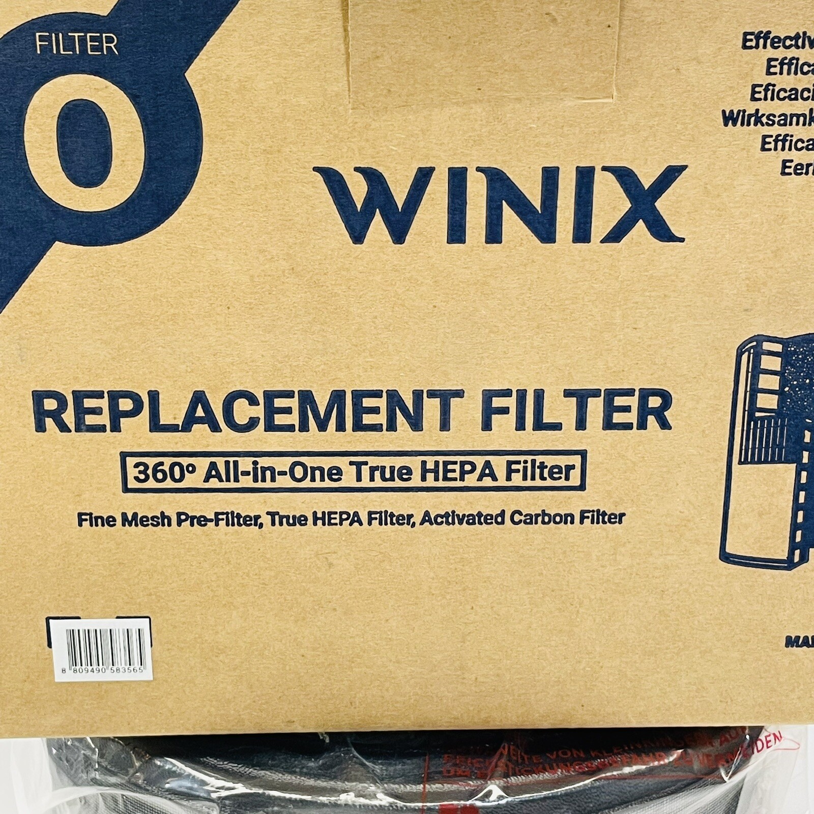 WINIX 1712-0110-00 360 REPLACEMENT FILTER 360° ALL-IN-ONE TRUE HEPPA FILTER gallery