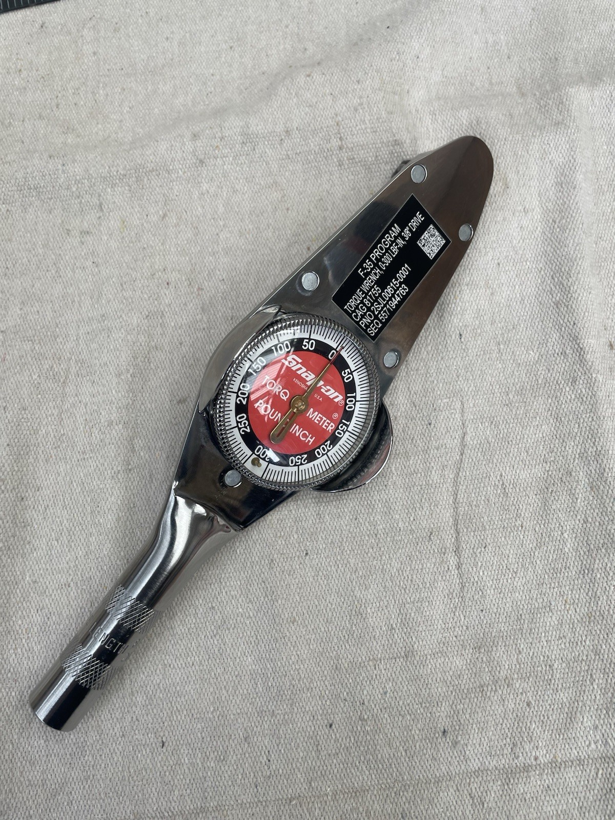 Snap On Torq- Meter, Model TE25A 3/8 Drive Original USA Chrome gallery