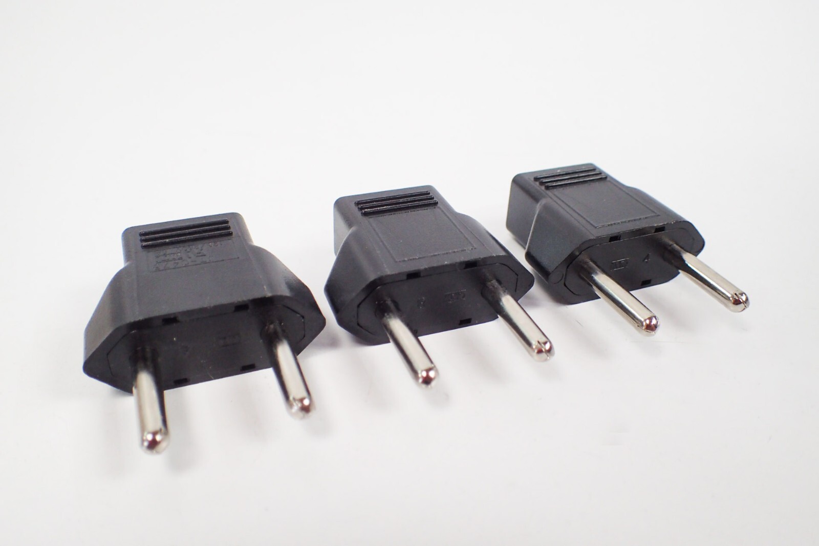 (110V to 220V) 3-PACK 220V Plug Adapter US Canada to EU Converter Korea Asia gallery