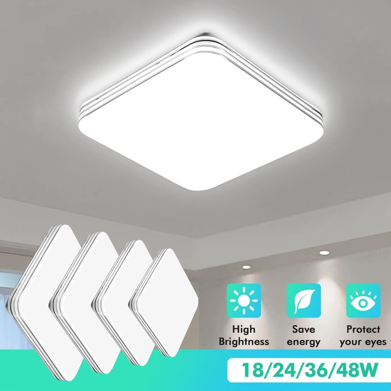 Modern LED Flush Mount Ceiling Light 18W 24W 36W 48W Kitchen Lamp Home Fixture gallery