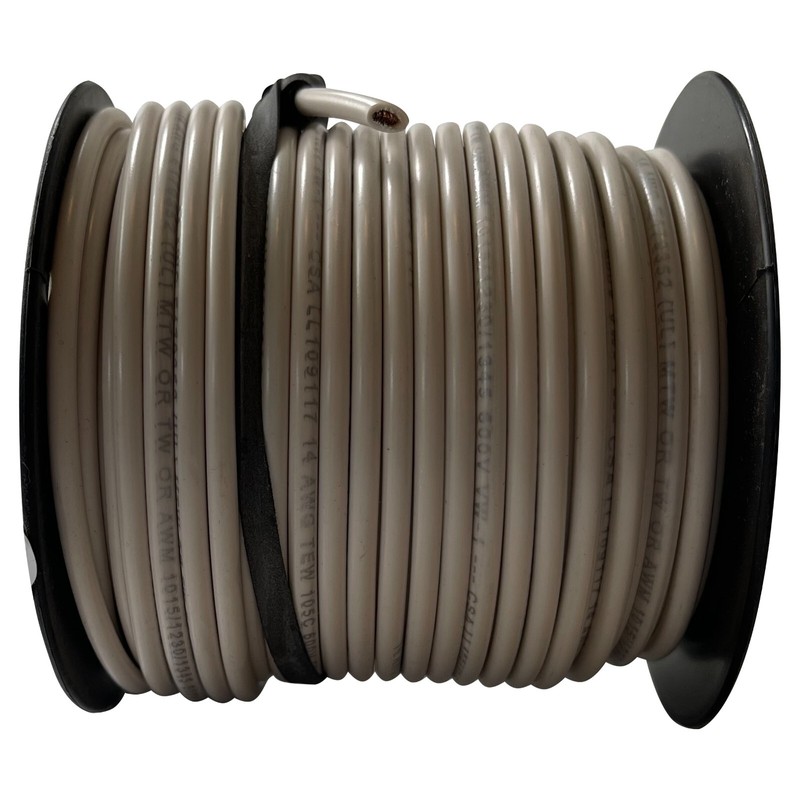 Deka 07549 White 14 AWG Machine Tool Primary Wire Copper 600 V - 100 FT - USA gallery