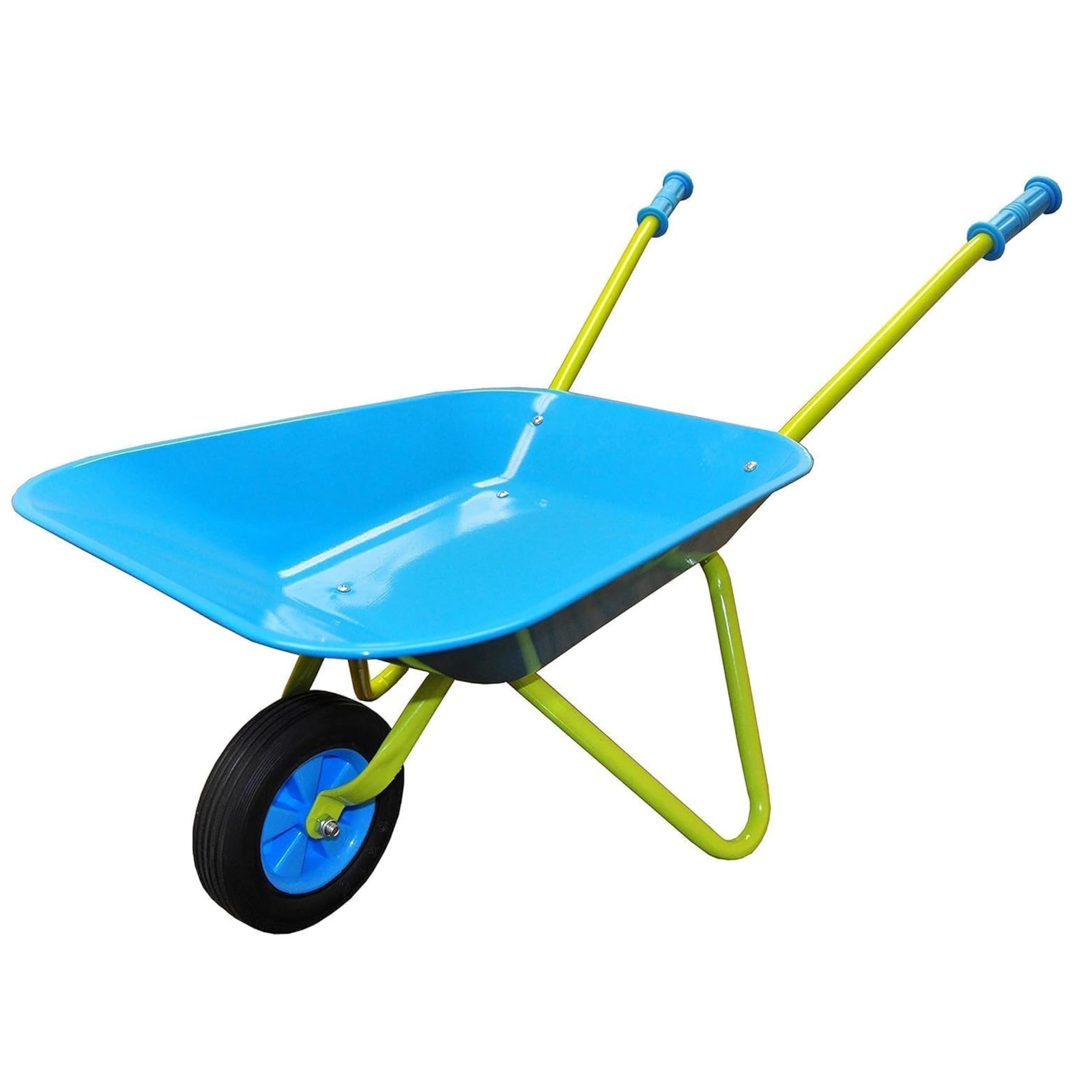 Kids Metal Wheelbarrow Child-Sized Durable Construction with Sturdy Easy gallery