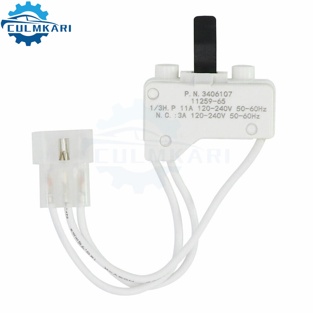3406107 Dryer Door Switch for Whirlpool & Kenmore AP6008561 by Beaquicy (6 pcs) gallery