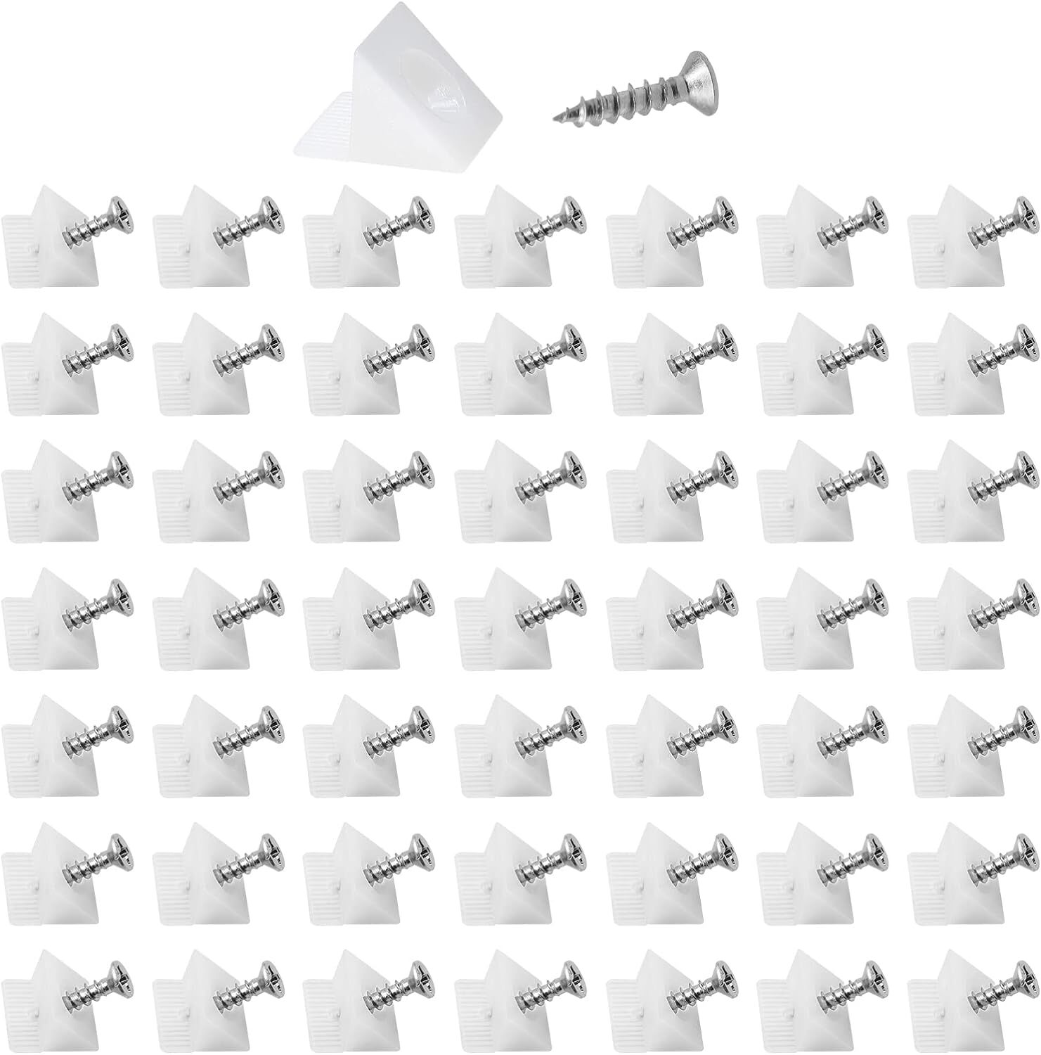 100 Pcs Drawer Wedges Plastic Sagging Furniture Bottom Support Brackets Repair.. gallery