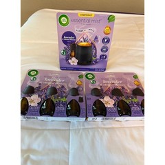 Air Wick Essential Mist Diffuser Starter Kit & 6 Refills Lavender Almond Blossom