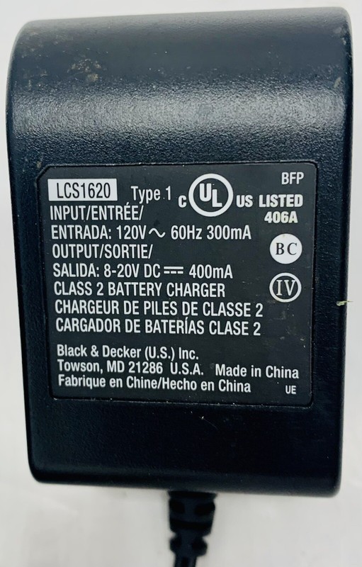 BLACK+DECKER 20V MAX Lithium-Ion Battery Pack 2.0Ah + LCS1620 Charger gallery