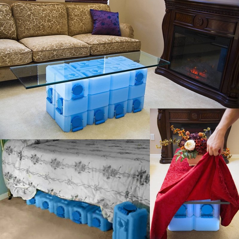 WaterBrick 3.5 Gallon Stackable Emergency Water Food Storage Container 10 Pack gallery