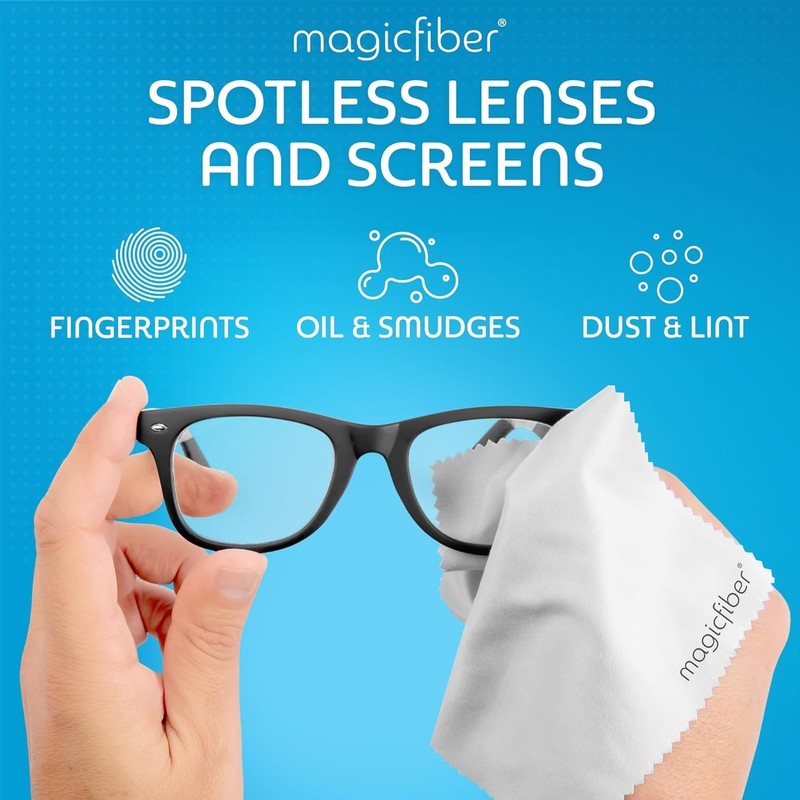 Magicfiber Microfiber Cleaning Cloth, 6 Pack - Premium Cloth for Glasses, Lens.. gallery