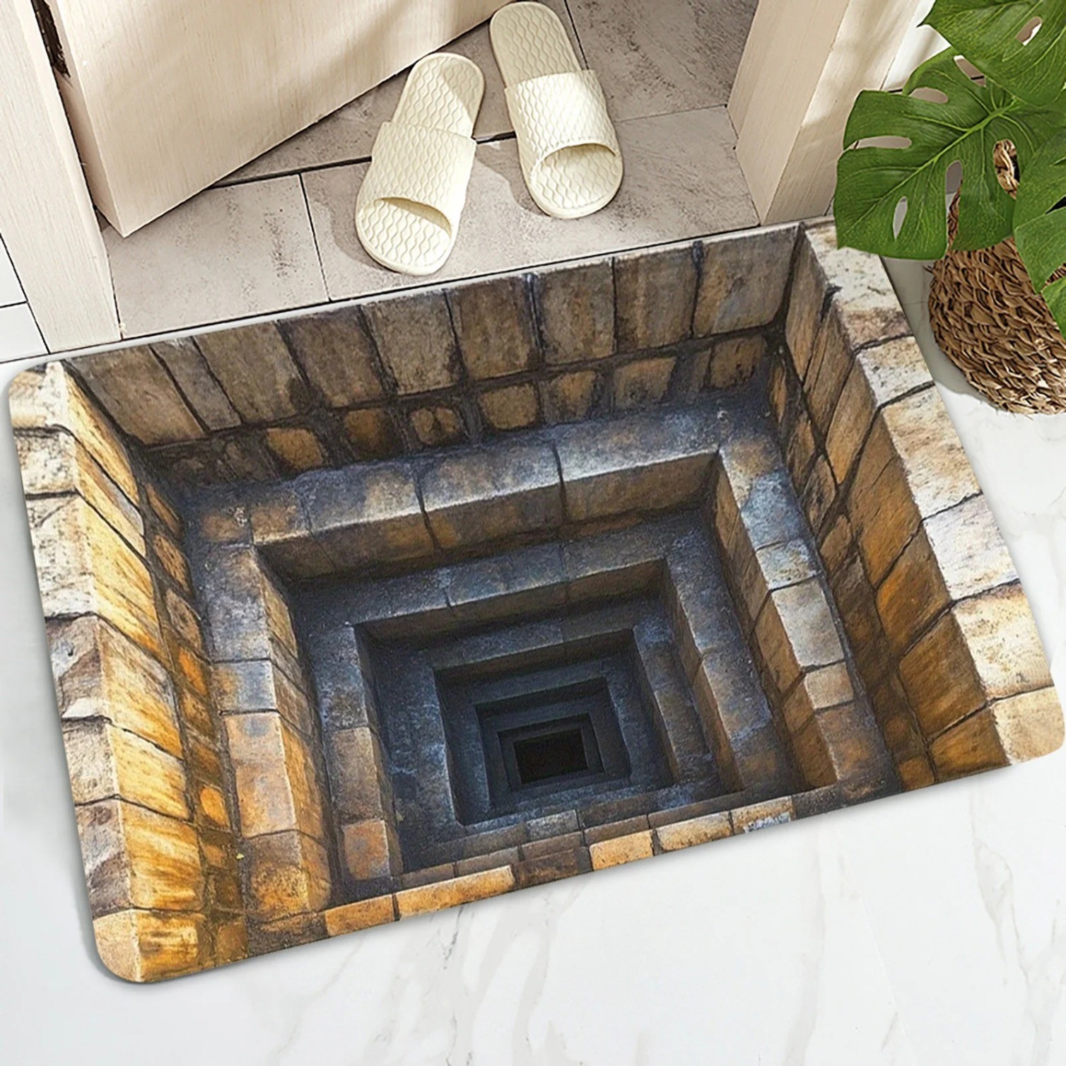 Visual Disparity Doormat, Non-Slip 2D Flat Mat, Easy-to-Clean Machine Washable gallery