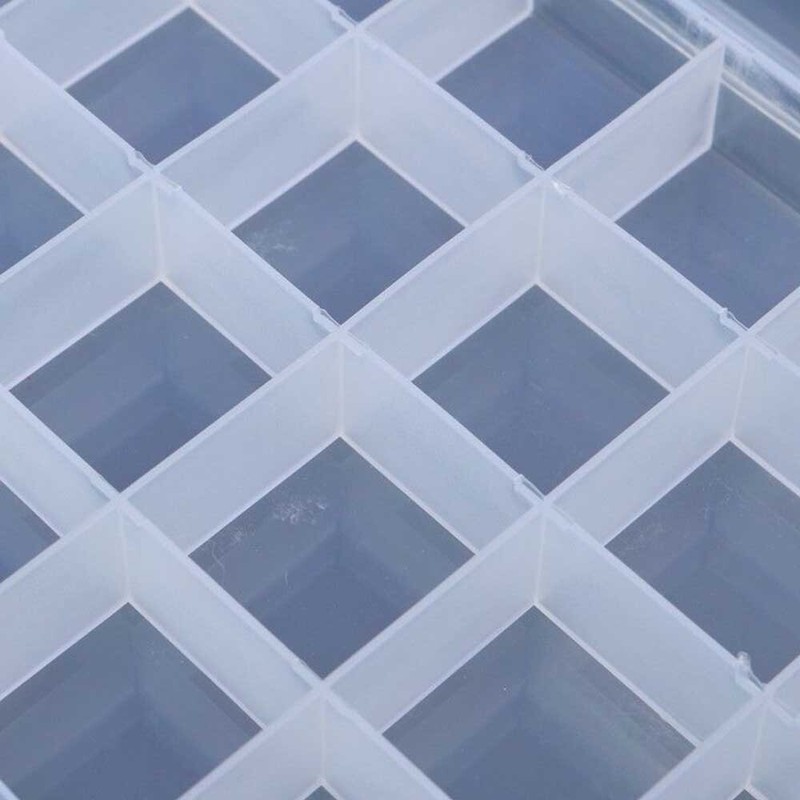 2Pcs 24 Grid Plastic Compartments For Jewelry Bead Organizer Storage Box Case US gallery