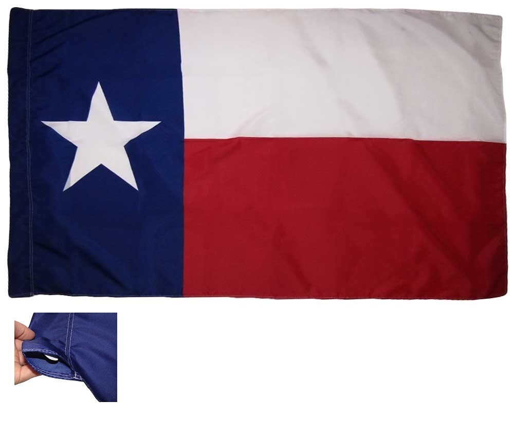 3x5 Texas State Polyester Nylon Premium Flag 3'x5' Blue Pole Sleeve Banner