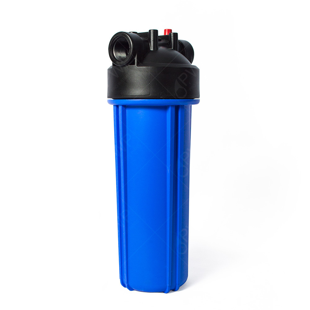 Standard 2.5x10" Blue Whole House Filter Housing 3/4" NPT with Pressure Release gallery