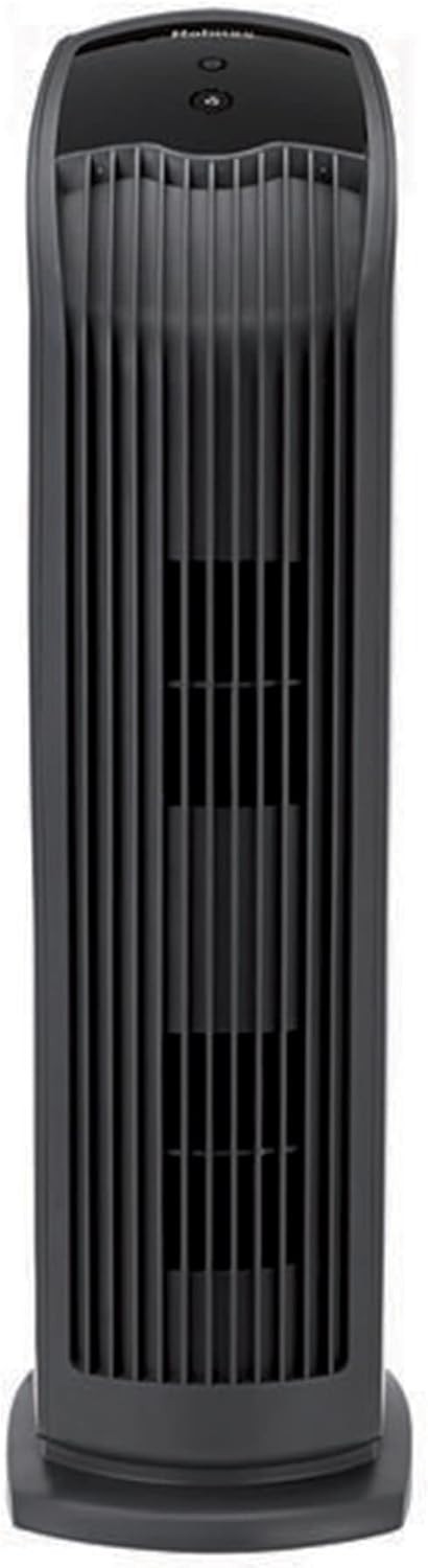 Holmes HEPA-Type Tower Medium Room Air Purifier, 188 Sq. Ft. Coverage, BlK gallery