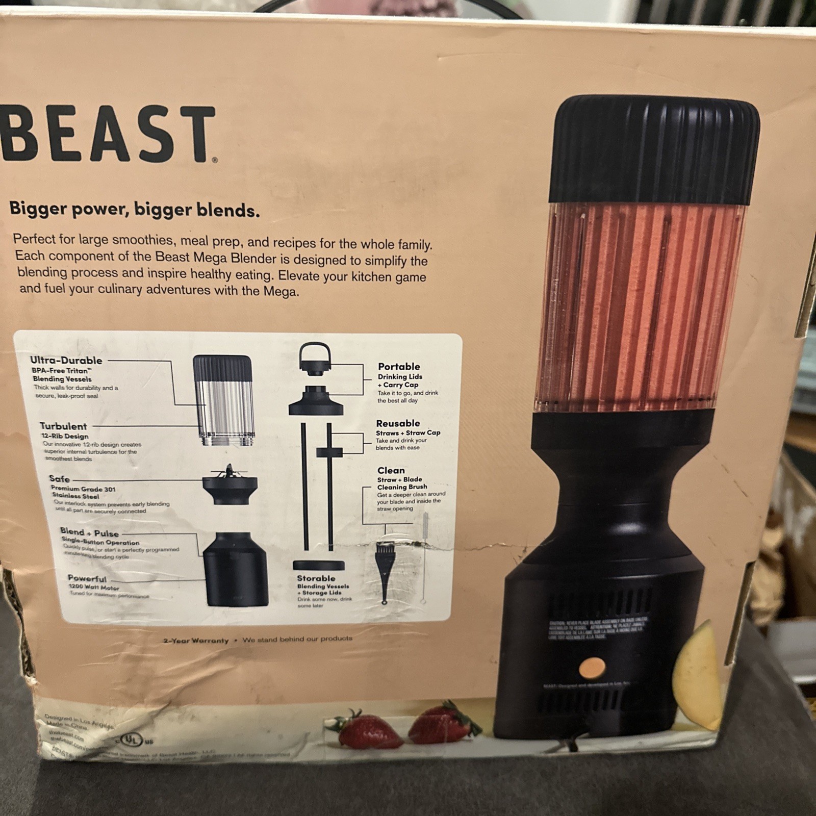 Beast Mega 1200 | Premium Countertop Blender | Smoothies, Shakes, Sauces, Dips gallery