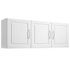 Uimoso Laundry Room Wall Cabinet with 2-Tier Storage, 54 in, 3 Doors, White gallery