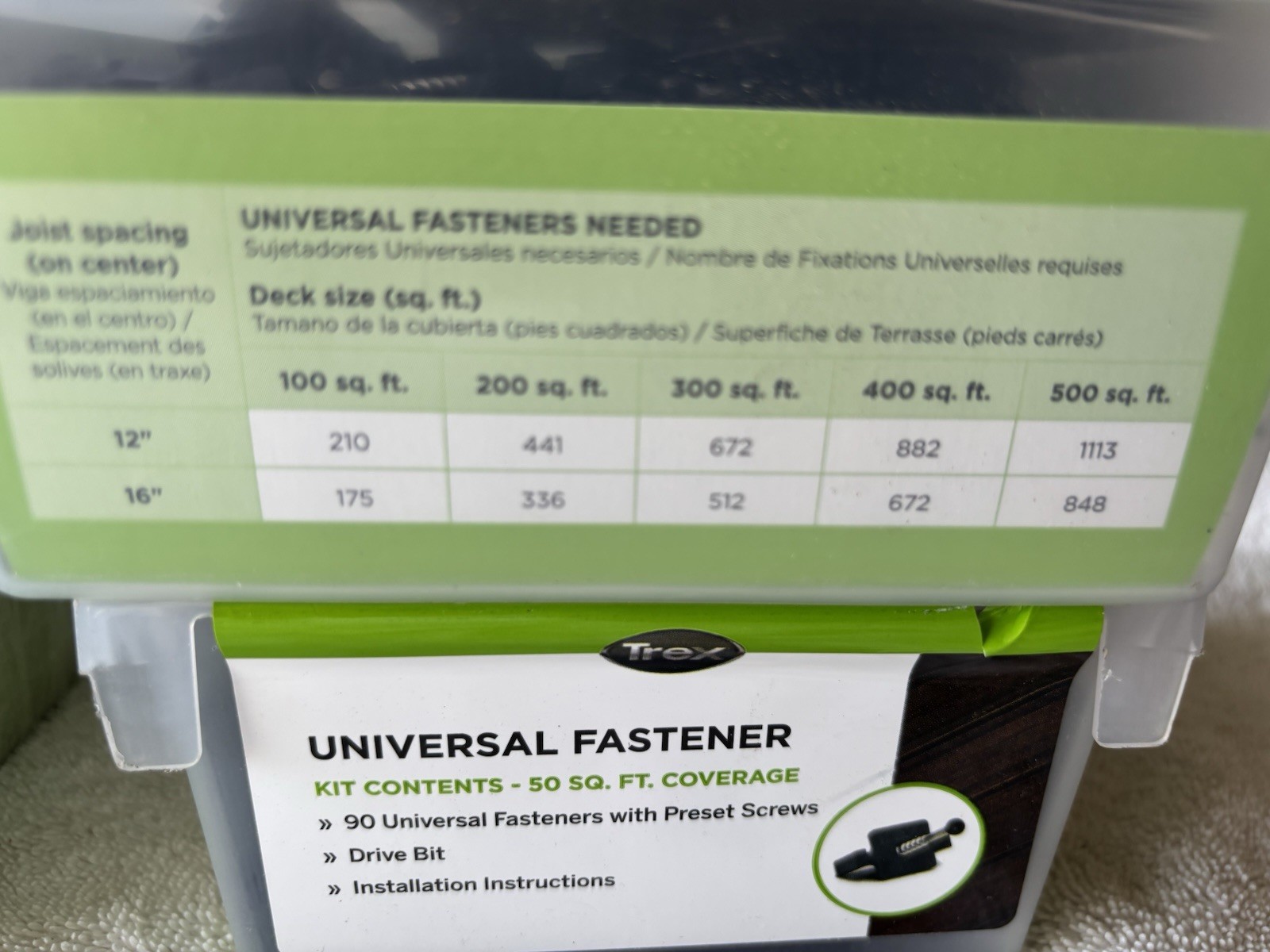Trex Four Boxes Of Hideaway Universal Fastener Kit 90 Clips Hidden Decking 50 Sq gallery