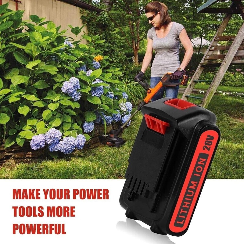 2Pack 20V 3.0AH Lithium-Ion Replacement Battery for Black Decker 20 Volt LB20 gallery