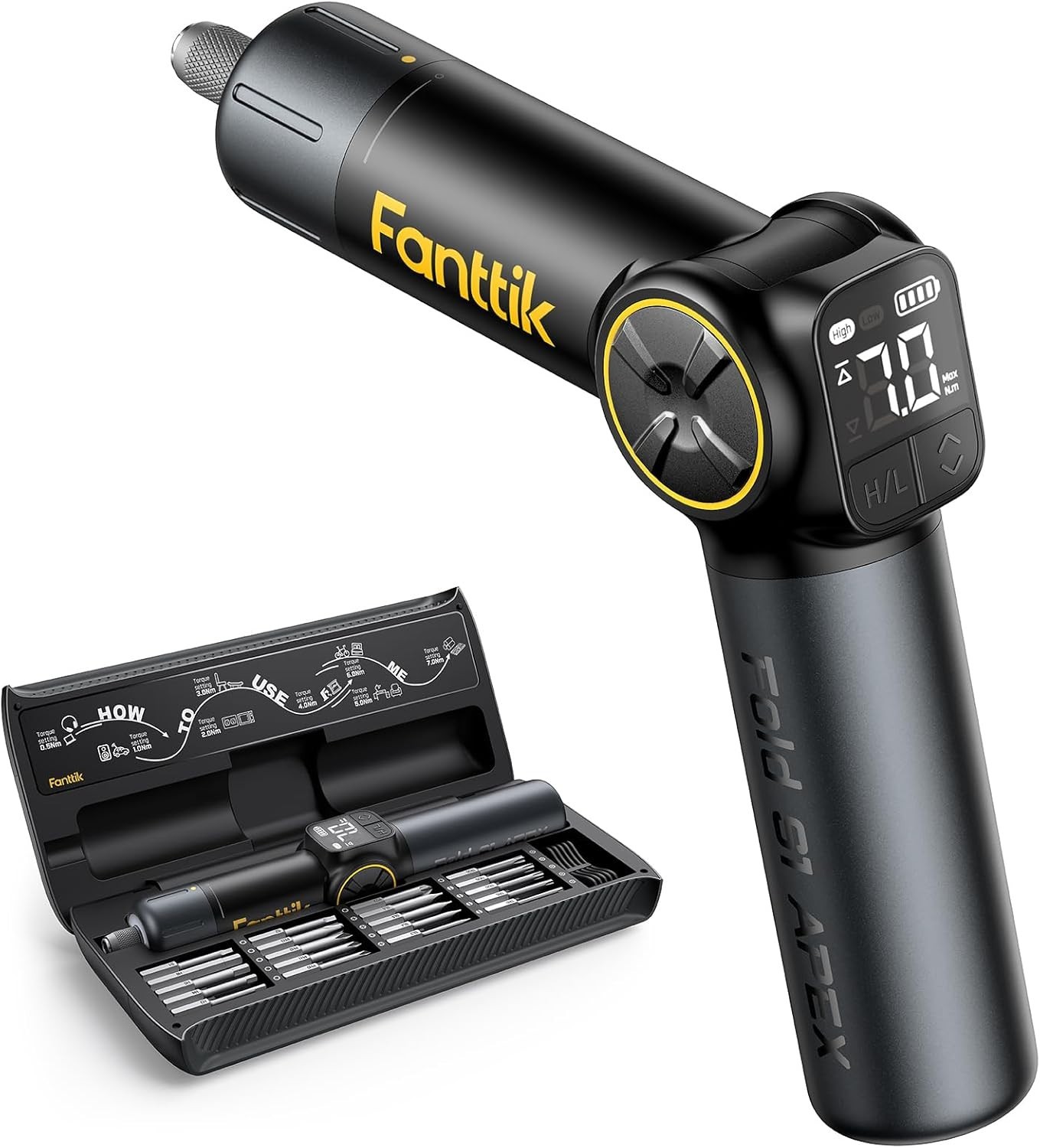 Fanttik S1 APEX Electric Screwdriver, Pivot Handle Screwdriver, Max 7N.m High To gallery