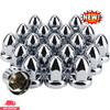 Tapas de tuercas con brida de bala de 33 mm x 2-1/2'', de plástico ABS cromado, gallery