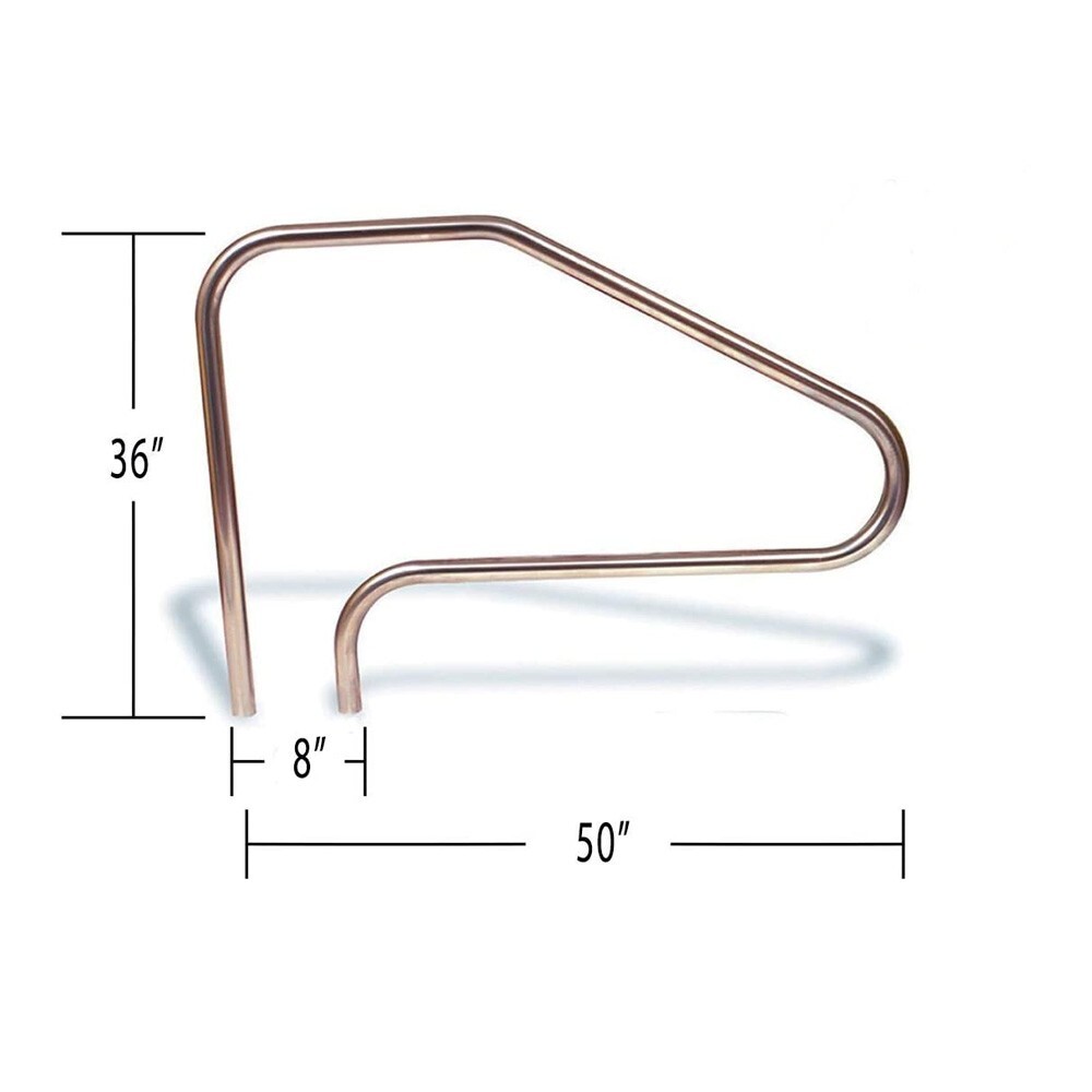 In-Ground Swimming Pool Stainless Steel Ladder Step Handrail gallery