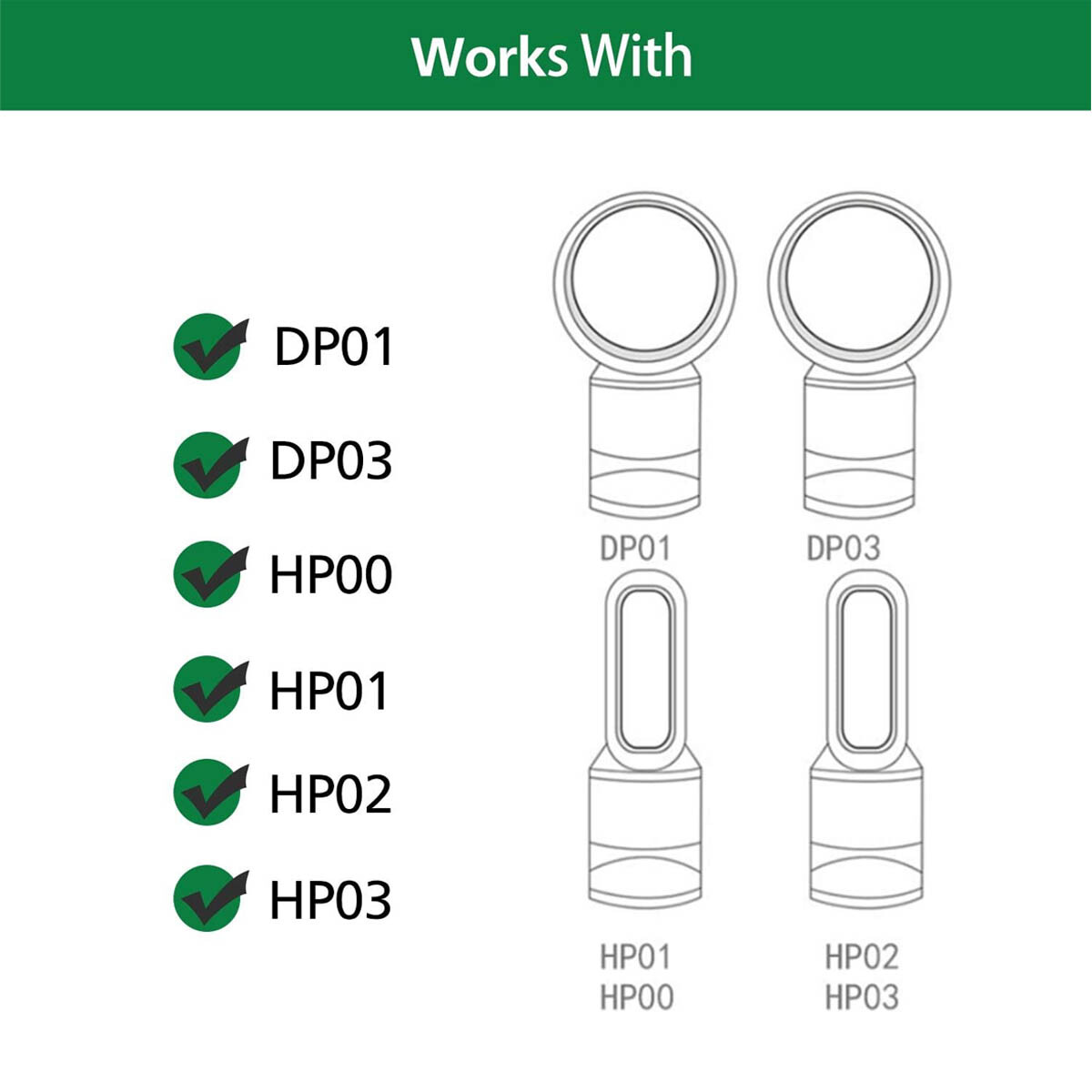 HEPA Filter For Dyson DP01 HP02 HP00 HP01 Pure Hot Cool Link Air Purifier Filter gallery