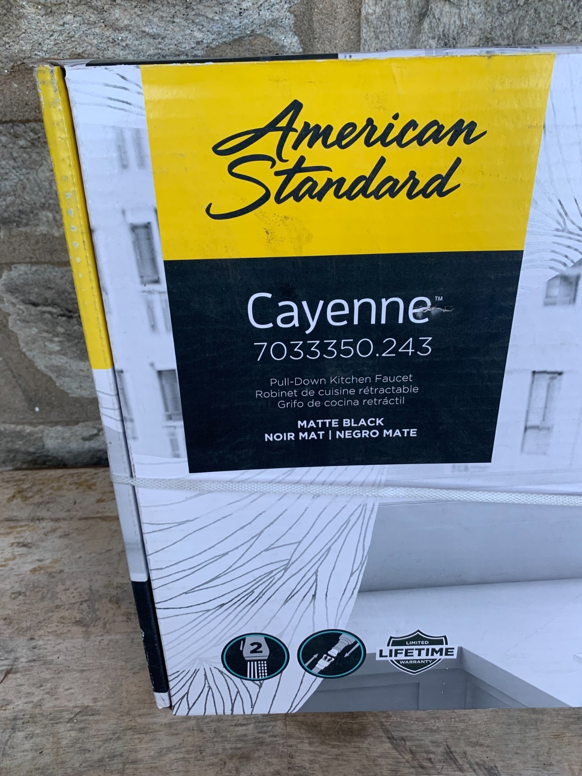 American Standard 7033350.243 Cayenne Kitchen Faucet Matte Black NIB Sealed gallery