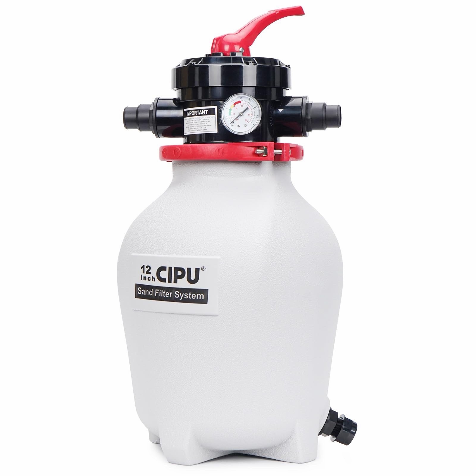 CIPU 12inch Sand Filter Pump System for Above Ground Pools 1/3 HP gallery