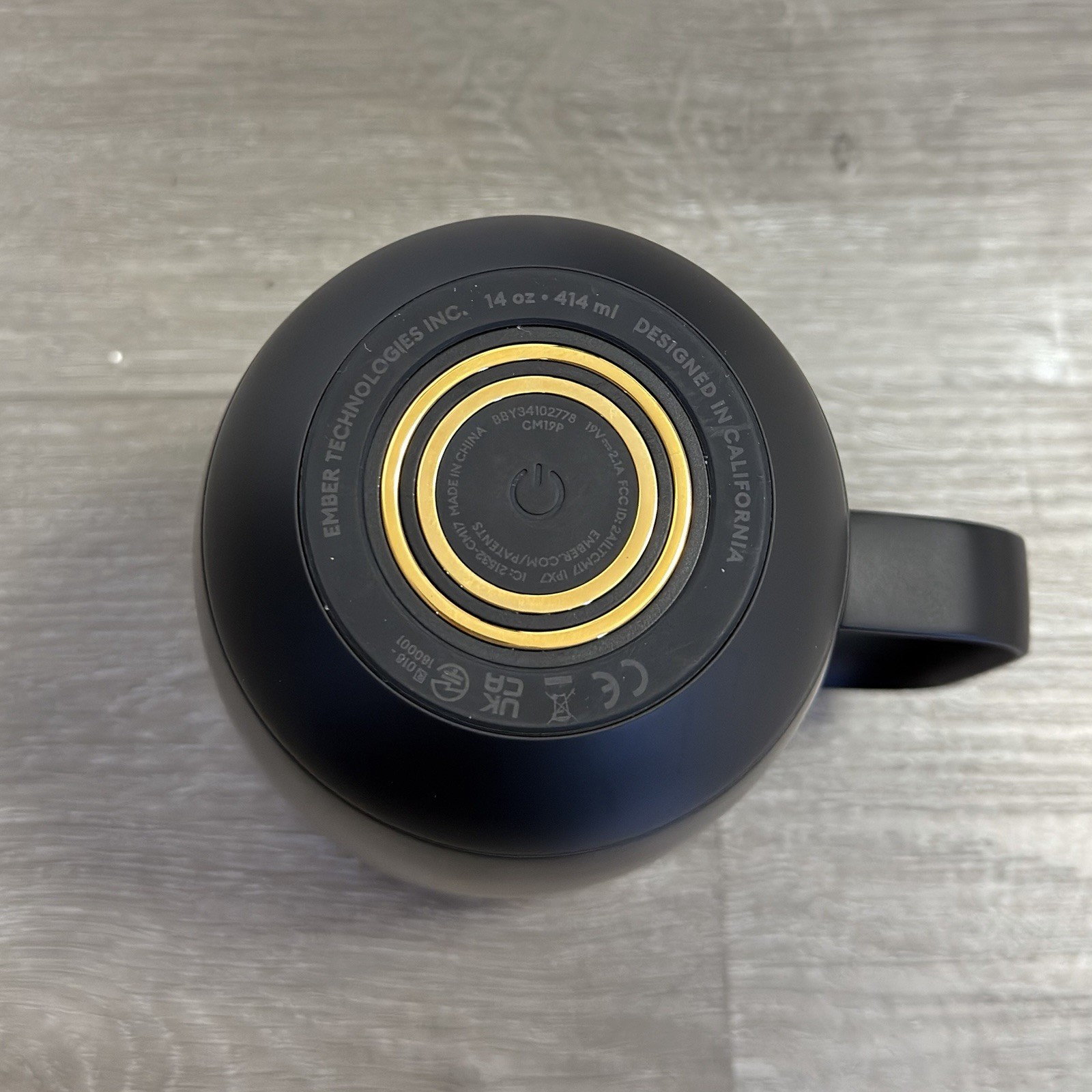 Tested Ember Heated Smart Black Mug 2 CM19P 14oz Cup - Great Condition gallery