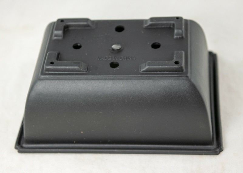 4 Rectangular Black Plastic Cactus Succulent, Bonsai Training Pot 5"x 3.5"x 2" gallery