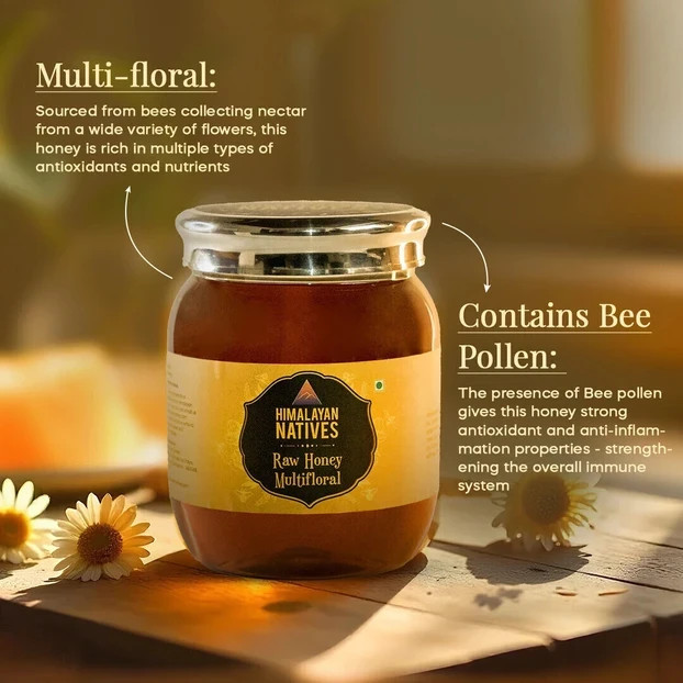 Himalayan Natives Multifloral Raw Honey 700gm gallery
