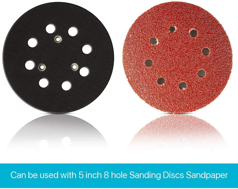 2pcs 5Inch 8-Hole Orbital Sander Hook & Loop Backing Pad for Makita M9204 BO5041 gallery