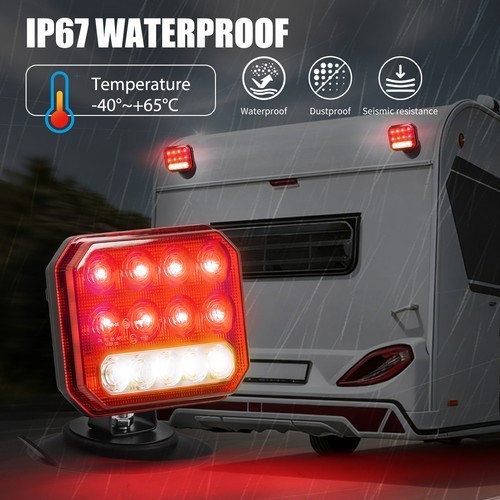 2in1 Magnetic & Rechargeable Wireless Trailer Tow Lights LED Kit, Truck gallery