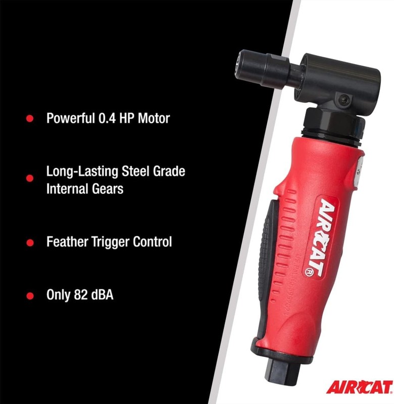AIRCAT Pneumatic Tools 6255 Composite Right Angle Die Grinder 20,000 RPM gallery