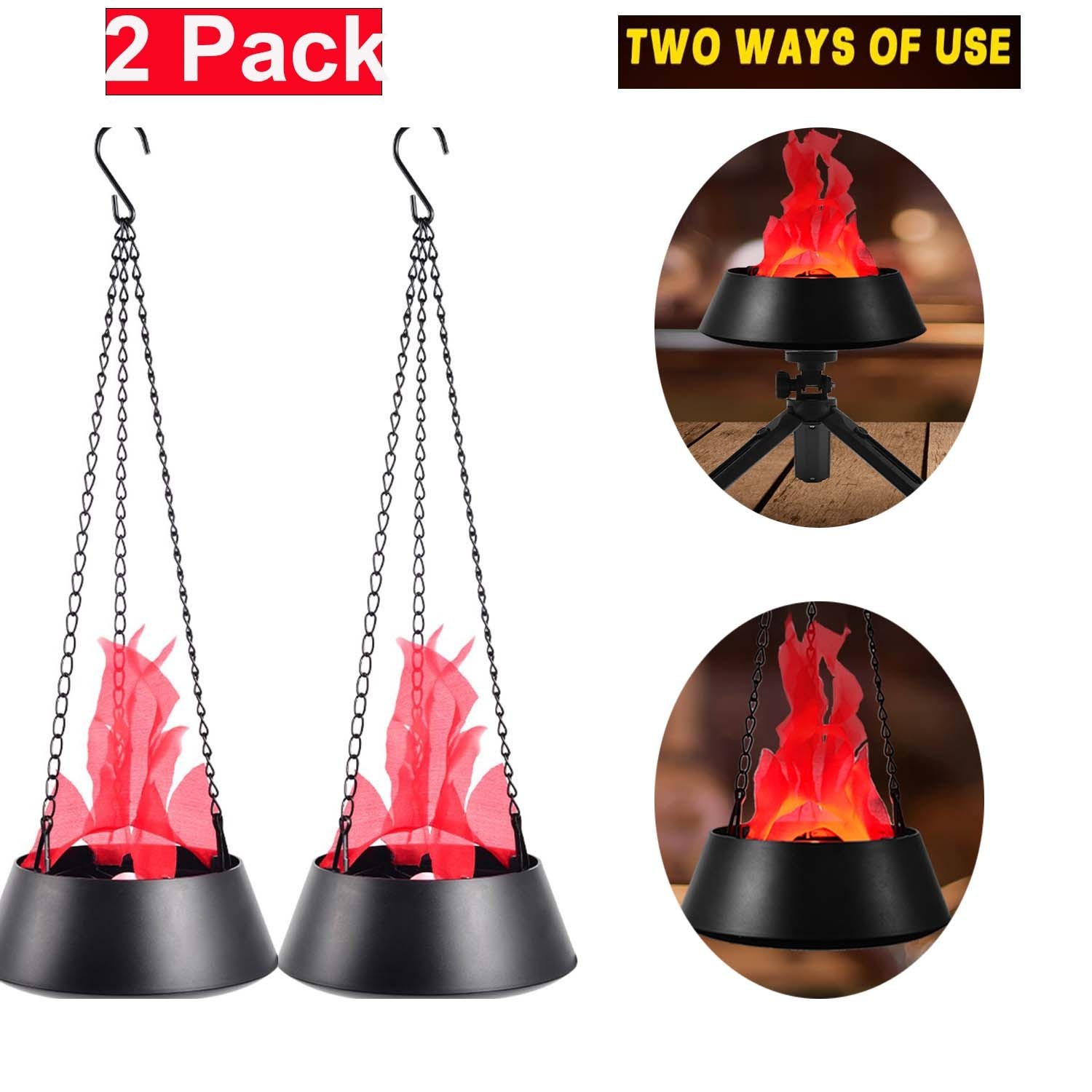 3D Artificial Fake Fire Flame Light LED Effect Lamp Fake Campfire Lamp for Party gallery