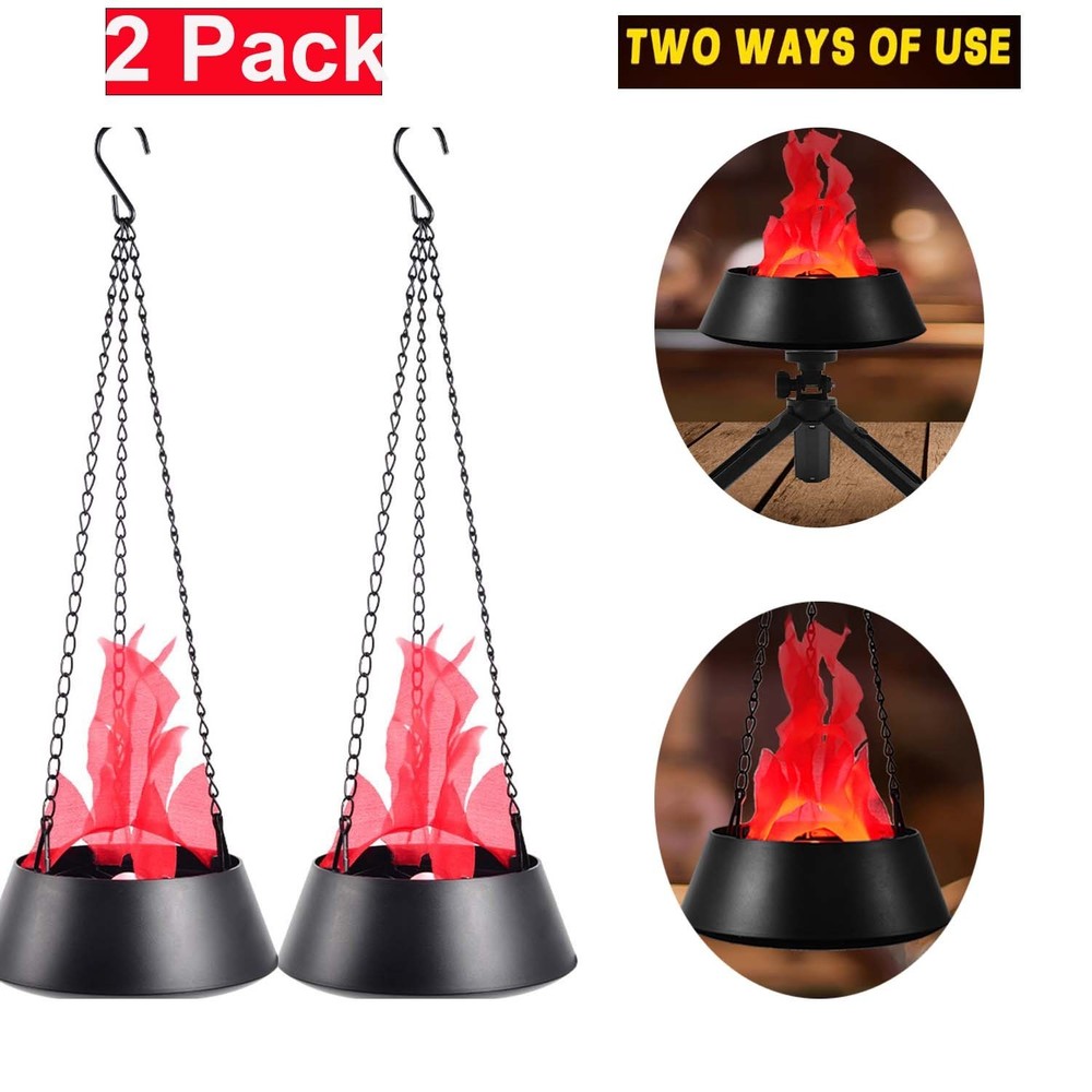 3D Artificial Fake Fire Flame Light LED Effect Lamp Fake Campfire Lamp for Party