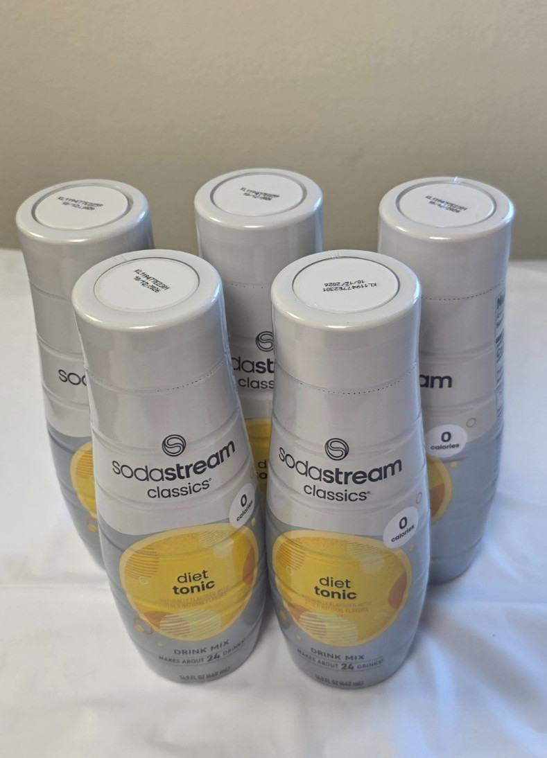 SodaStream Diet Tonic, 14.9 oz 440ML each 5 Pack NEW SEALED gallery