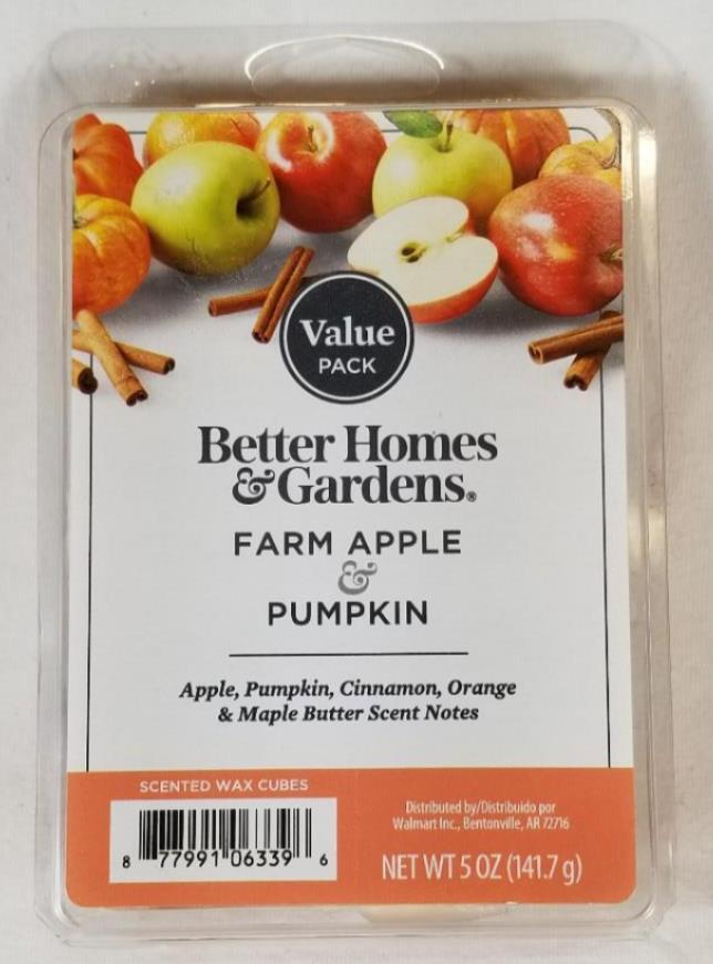 Better Homes & Gardens Scented Wax Cubes: FARM APPLE & PUMPKIN 5.0 oz Value Pack gallery