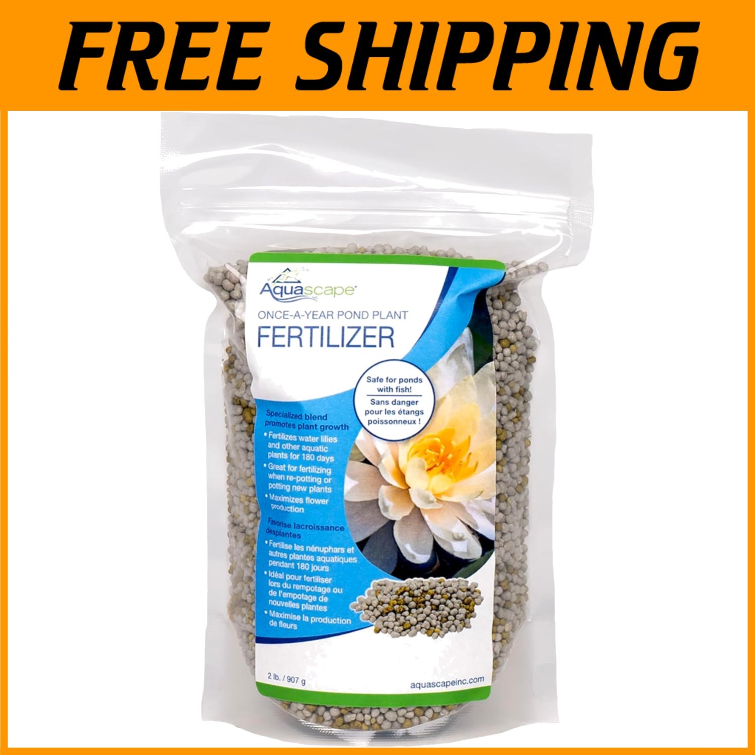 Effortless 2 lb Pond Plant Fertilizer with High Potassium for Spectacular Blooms gallery