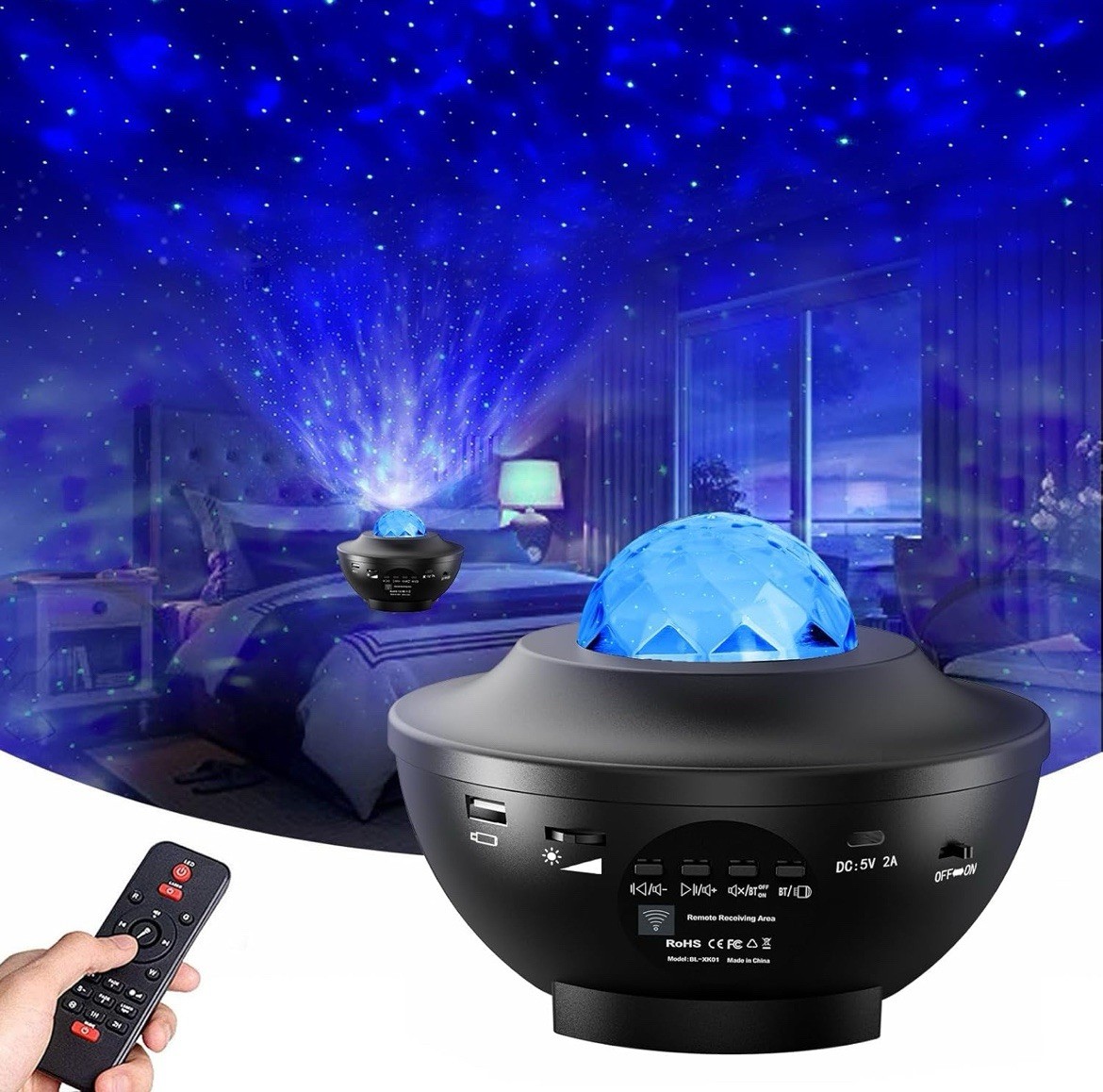 Galaxy Projector with Bluetooth Speaker – Transform Your Room Instantly! 🔊🌠 gallery