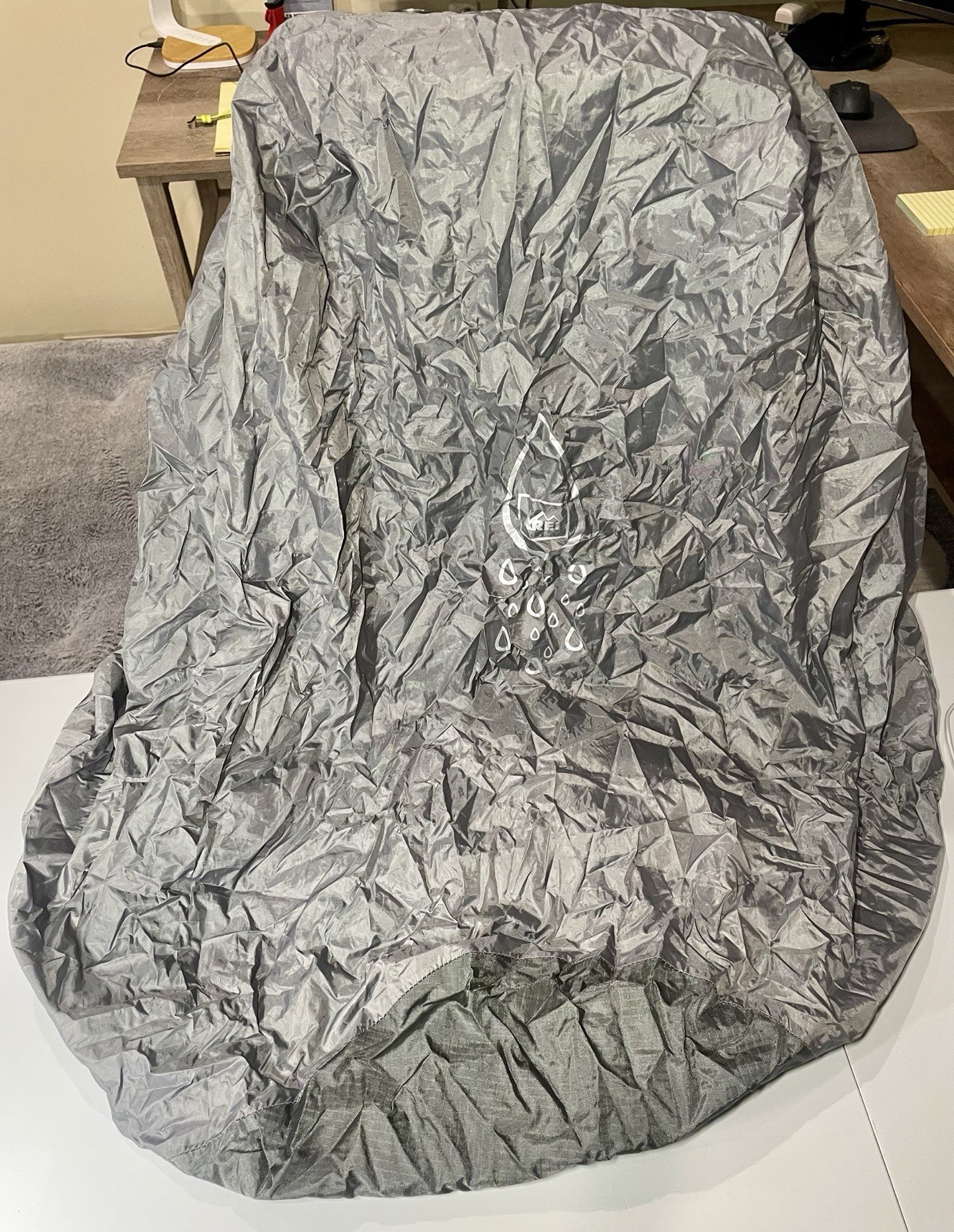 REI 100L Backpack Rain Cover with Carrying Case, Gray 5