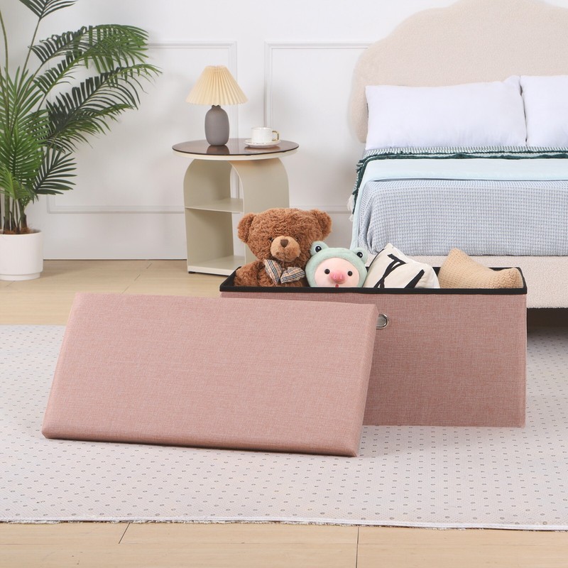 Storage Ottoman Bench Foot Rest Stool Bedroom Entryway Living Room gallery